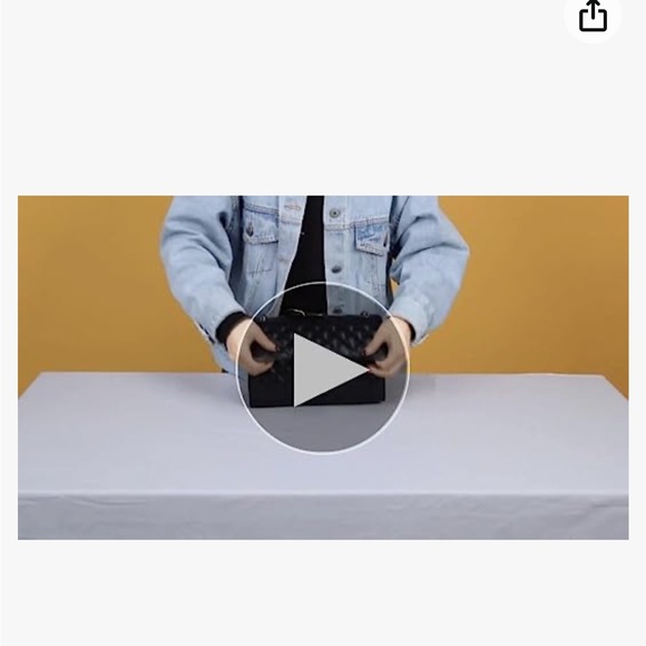 New quilted chain strap dual Crossbody or shoulder back~ - Picture 10 of 11